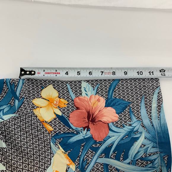 Tommy Bahama 100% Silk Tropical Print Short Sleeve Button Down Shirt Size XXL - Picture 4 of 15